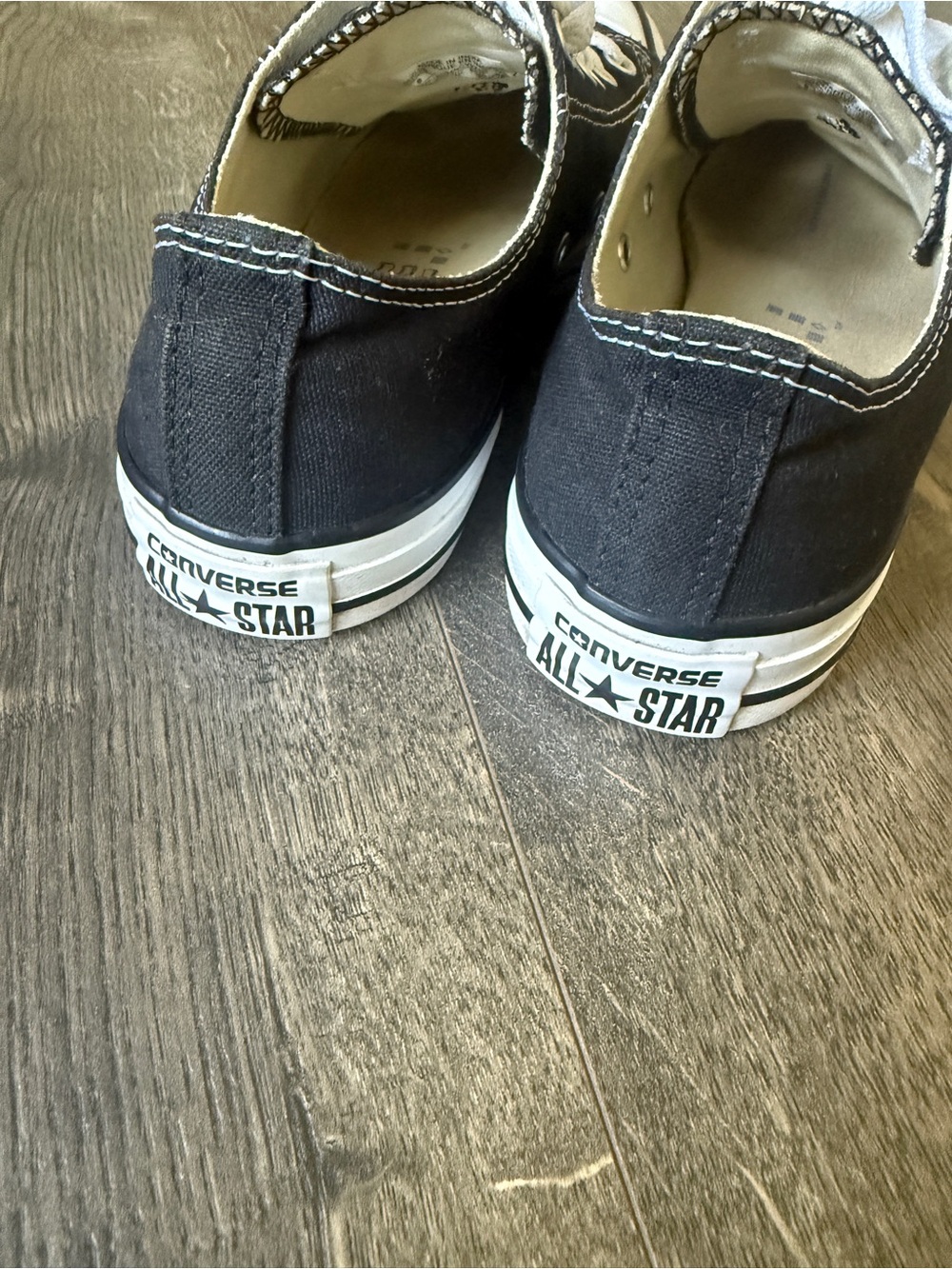 Converse Low Top Sneakers, Unisex- Black & White - Picture 3 of 6